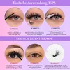 270Pcs Wimpern Extensions, DIY Cluster Lashes, Natürlich Produktbild-Vorschau 5