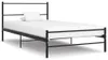 vidaXL Bettgestell Schwarz Metall 100 × 200 cm Produktbild-Vorschau 7