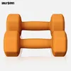 GORILLA SPORTS® Hanteln Set - Neopren, 2x3kg, Guss, Orange Produktbild-Vorschau 2