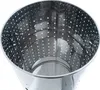 A close-up, interior view of a perforated metal laundry hamper. Produktbild-Vorschau