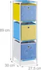 Scaffale per bambini Relaxdays, 3 contenitori, per Anteprima dell’immagine prodotto 4