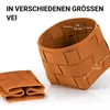 N8WERK Filz-Aufbewahrungskorb S - 24 x 24 x 24 cm - Rost Produktbild-Vorschau 5