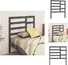 vidaXL Bett-Kopfteil Grau 81x4x104 cm Massivholz Kiefer -  Produktbild-Vorschau 1