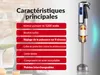 A graphic presenting the features of a hand blender. Náhľad obrázku produktu