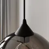 Lindby Pendelleuchte Marla, 3-flg., Glas, rauchgrau, 102cm Produktbild-Vorschau 6