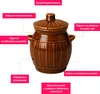 SuperButelki - Beczka kamionkowa 1,2l pojemnik garnek Podgląd zdjęcia produktu 3
