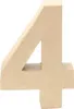 Glorex Papp-Zahl 4 17,5 x 5,5 cm Produktbild-Vorschau 2
