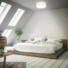 Lampa sufitowa tkanina biały tekstylny klosz E27 lampa Podgląd zdjęcia produktu 2
