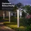 doporro Lampione LED da Giardino 3000K, Paletto Esterno Anteprima dell’immagine prodotto 2