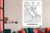 MuchoWow® Poster Deutschland - Karte - Schwerin - Stadtplan Produktbild-Vorschau 3