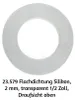 10 kusů plochého silikonového těsnění, 2 mm, průhledné, 1/2 Náhled obrázku produktu 3