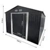 4iQ Stabiler Stahl Geräteschuppen 303x300x215 cm – 9 m² Produktbild-Vorschau 2