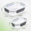 VonShef 10-teiliges Glasbehälter mit Deckel, 1050ml & 370ml Produktbild-Vorschau 3