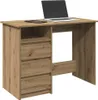 vidaXL Artisan dubový stôl 102x50x75 cm materiál na báze Náhľad obrázku produktu 2