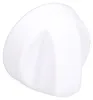 A white knob with a textured surface, shown from a slightly angled side perspective. Produktbild-Vorschau