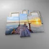 Bild auf Leinwand - Leinwandbild - See Natur Brücke Vögel - Produktbild-Vorschau 2