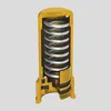 A cross-section of a water hammer arrester, showing its internal components. Produktbild-Vorschau