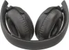 A pair of black wireless headphones folded in half, shown from a slightly angled front view against a white background. Produktbild-Vorschau