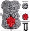 BRUBAKER Rosenbär Blumenbär 25 cm - Blumen Geschenk zum Produktbild-Vorschau 6