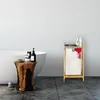 Relaxdays Wäschekorb Bambus, Wäschesammler mit Ablage, Produktbild-Vorschau 2