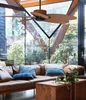 Stropní ventilátor s nástěnným vypínačem Fijian II Brown Náhled obrázku produktu 3