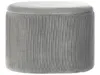 Pouf portaoggetti in velluto grigio chiaro RICHLAND Anteprima dell’immagine prodotto 3