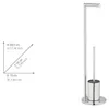 WENKO Metall  Stand WC-Garnitur Ferla in Silber 18 x 69,5 Produktbild-Vorschau 4