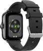 The back of a black smartwatch with a black strap is shown against a white background. Náhled obrázku produktu
