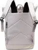 The back view of a light gray roll-top rucksack. Produktbild-Vorschau