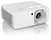 A white Optoma projector is shown on a reflective white surface. Náhled obrázku produktu