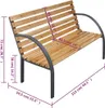 vidaXL Záhradná lavička 112 cm z masívneho jedľového dreva Náhľad obrázku produktu 4