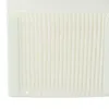 Close-up view of a white pleated filter, likely for a vacuum cleaner. Produktbild-Vorschau