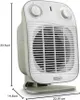 A white De'Longhi heater is shown from a side angle with dimensions indicated by lines and text. Produktbild-Vorschau