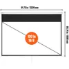 A diagram showing the dimensions of a projector screen. Podgląd zdjęcia produktu
