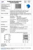 A technical datasheet with diagrams and specifications for an electrical component. Produktbild-Vorschau