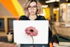 MuchoWow® Laptop Aufkleber Sticker Cover Blumen - Rosa - Produktbild-Vorschau 5