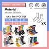 Damen teennietjes, katoen, 5 paar, meerkleurig, maat 35-40 Productafbeelding-voorbeeld 6