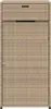 vidaXL Gartenschrank Beige 55x55x111 cm Poly Rattan Produktbild-Vorschau 6