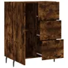 vidaXL Sideboard chêne fumé 69,5x34x90 cm bois composite Voir les images du produit 6