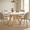 Runder Ausziehbarer Tisch für Esszimmer, PERO, Loft-Stil, Produktbild-Vorschau 2