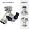 A product image displaying a Y-shaped hose splitter and two hose adapters against a light gray and white background. Produktbild-Vorschau