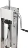 A close-up, studio shot of a stainless steel sausage stuffer. Náhled obrázku produktu