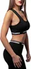 Urban Classics Bustier Damen Ladies Logo Bra schwarz 4XL Produktbild-Vorschau 4