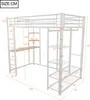 Łóżko na poddaszu Sweiko z drabinką 90x200cm, pojedyncze Podgląd zdjęcia produktu 13
