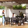 Outsunny Sitzgruppe 7-teilig Essgruppe für 6 Personen Produktbild-Vorschau 4