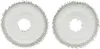 Two round mop pads with microfiber fringes are shown against a white background. Produktbild-Vorschau