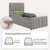 Tapicerowane łóżko dziecięce 90x200 cm z dużym schowkiem i Podgląd zdjęcia produktu 5