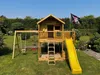 Fungoo Grün Braun Spielturm Stelzenhaus Sunshine, Produktbild-Vorschau 2