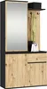 Akord Set Per Ingresso Entro Nero/Rovere Artisan 95X35X183 Anteprima dell’immagine prodotto 1