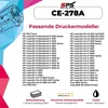 A product image with a list of compatible printer models and product details. Produktbild-Vorschau
